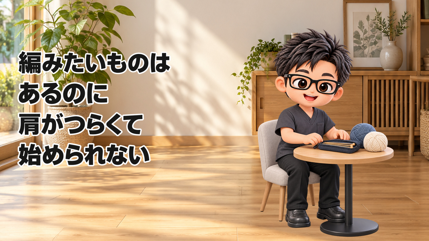 【認定理学療法士が解説】編み物を始めたいのに肩がつらいとき、相談で伝えたいこと
